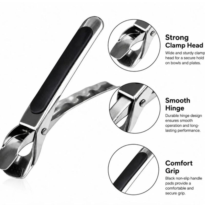 Stainless Steel Anti-Scald Plate Gripper Clamp image number 2