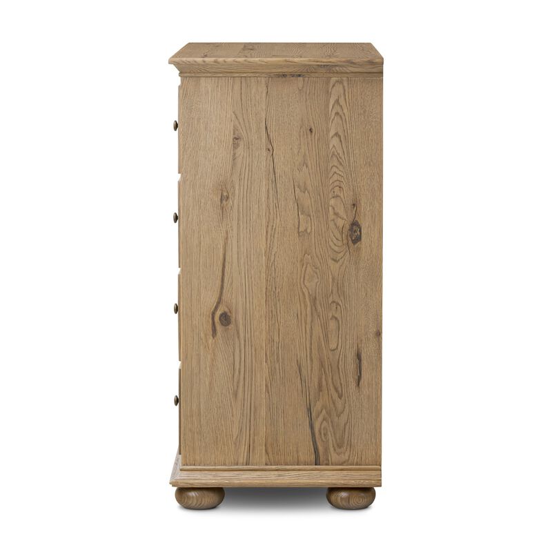 Geoffrey Worn Oak Tall Dresser