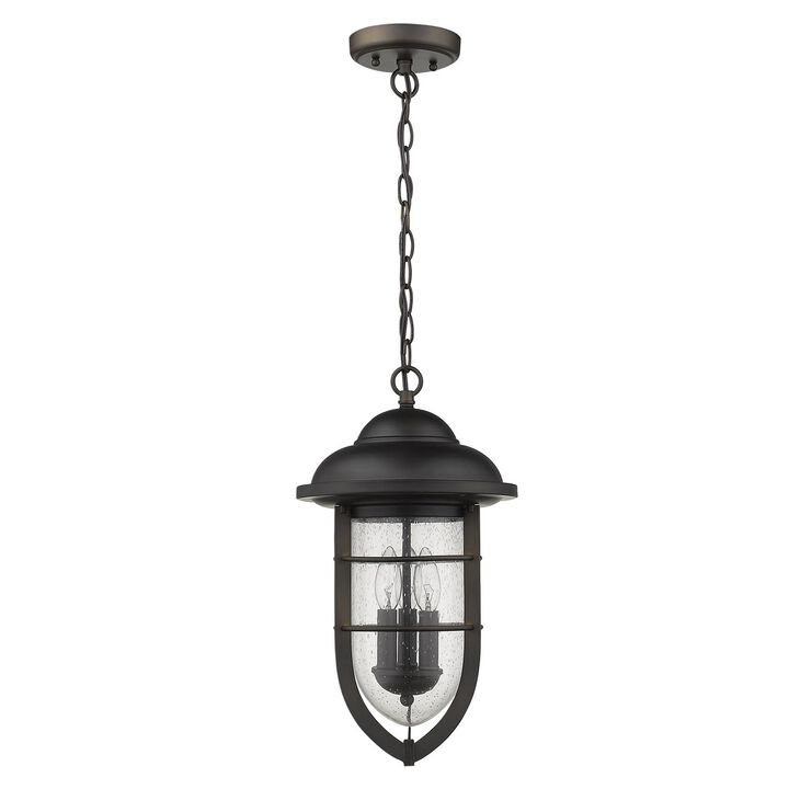 Hivvago Dylan 3-Light Oil-Rubbed Bronze Hanging Lantern