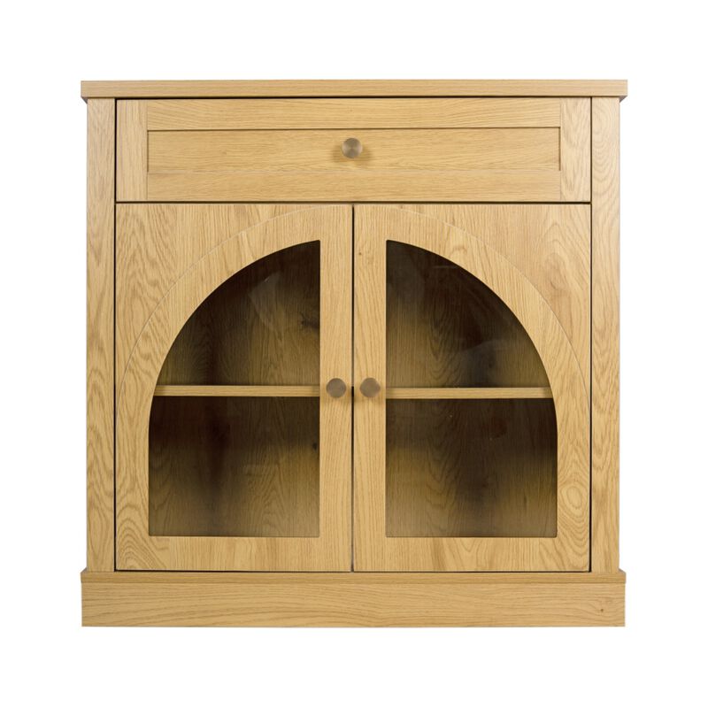 Medful Arched Glass Door Sideboard Cabinet image number 0