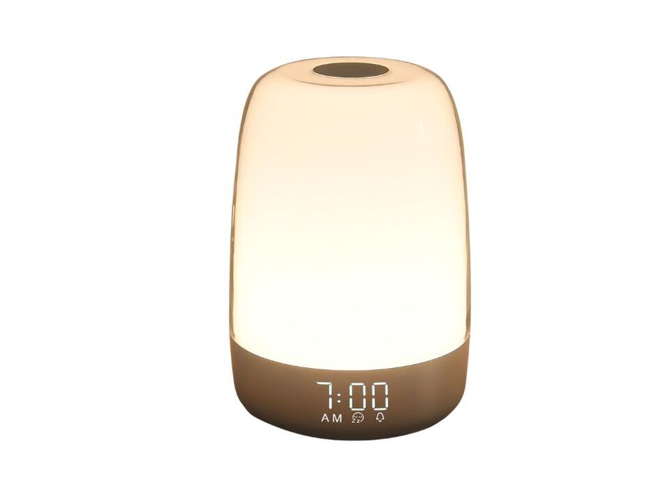 Sunrise Simulation Alarm Clock with Touch Wake Up Night Light 3 Dimmable Warm White RGB Ambient Table Lamp for Kids Bedrooms