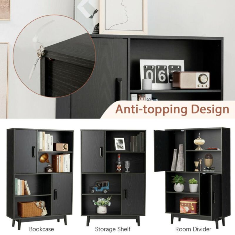 Hivvago Sideboard Storage Cabinet with Door Shelf