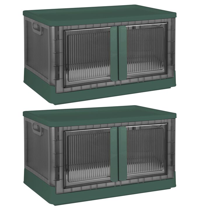 2Pcs  72L Foldable Storage Bins