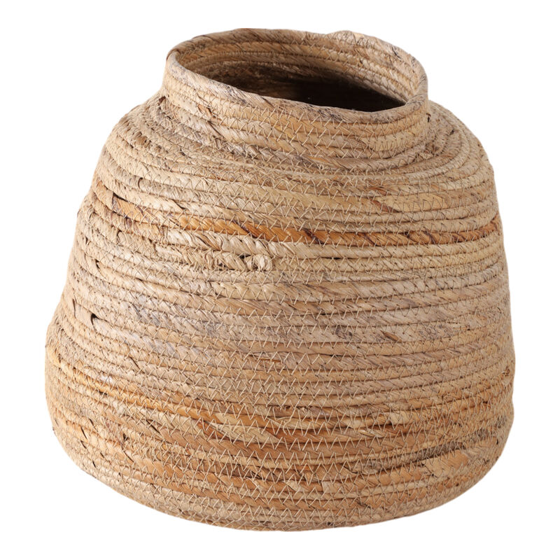 13x12" Curvy Banana Leaf Vase, Natural image number 2