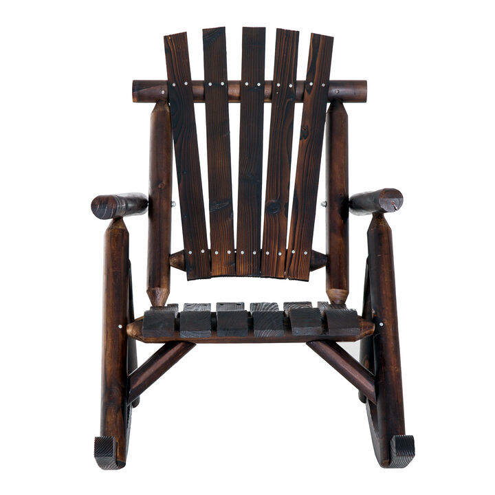 Hivvago Single-Person Outdoor Adirondack Rocking Chair
