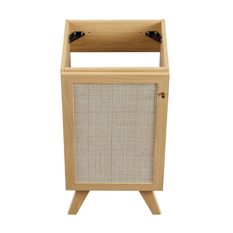 Modway Soma Bathroom Vanity, 18 Inch Single, Walnut White image number 7