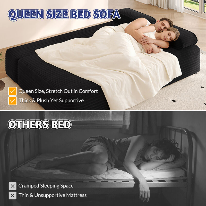Rejarv 2-in-1 Convertible Sofa Bed image number 5