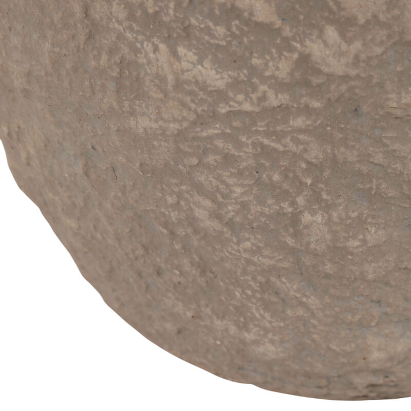 Paper Mache Handle Vase,Taupe image number 5