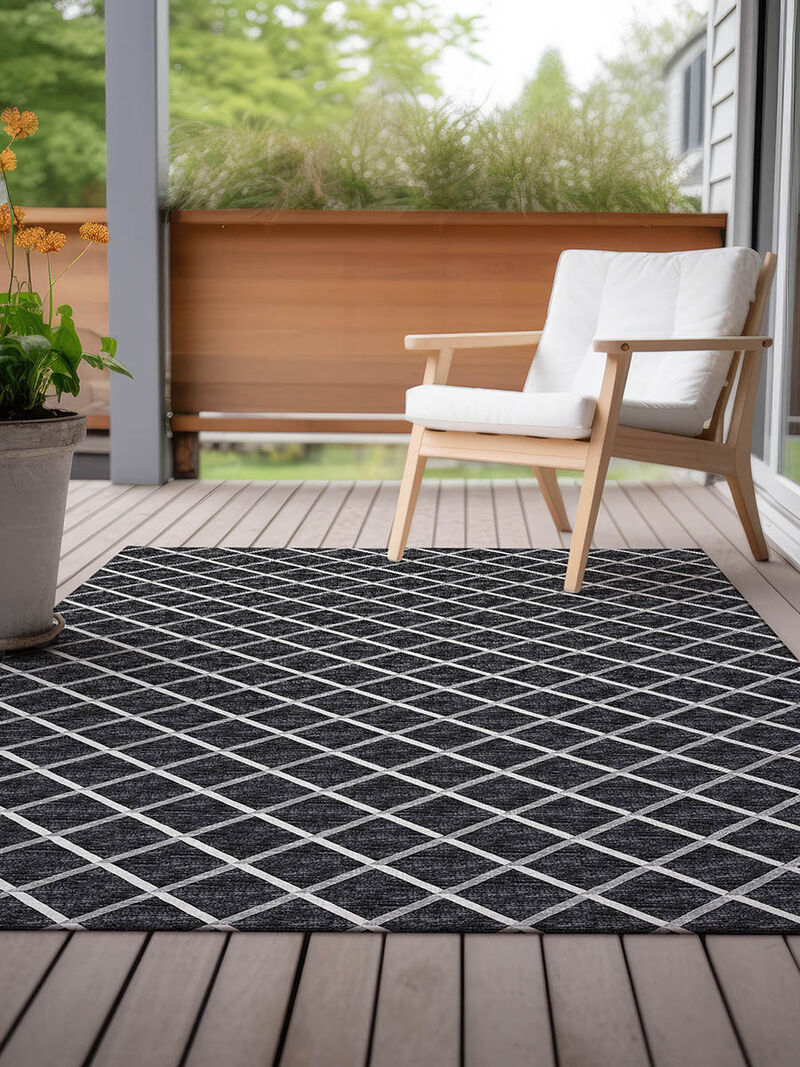 York YO1 Black 3' x 5' Rug