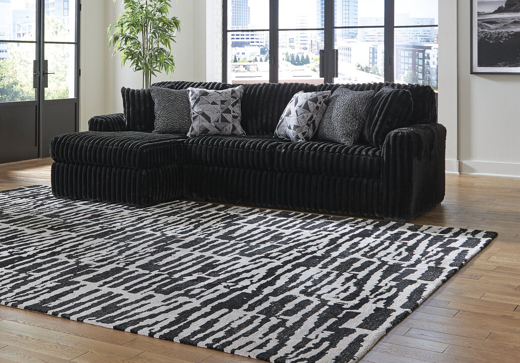 Midnight-Madness 2PC Sectional Sofa W/Chaise