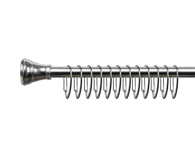 12-Piece Proof Zinc Shower Curtain Hooks with Clasp Closure image number 2