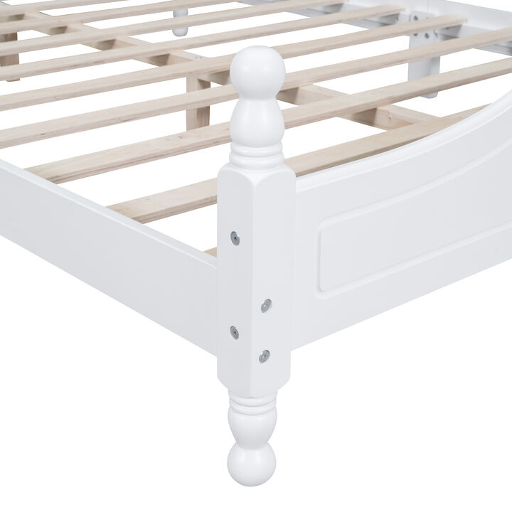 Hetgra Queen Size Wood Platform Bed