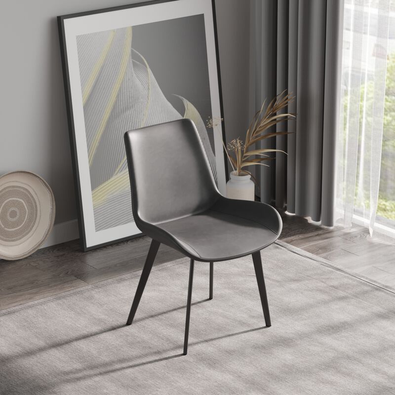 Streamdale Modern Dining Chair Living Room Metal Leg Dining Chair-2 Pcs/Ctn image number 5