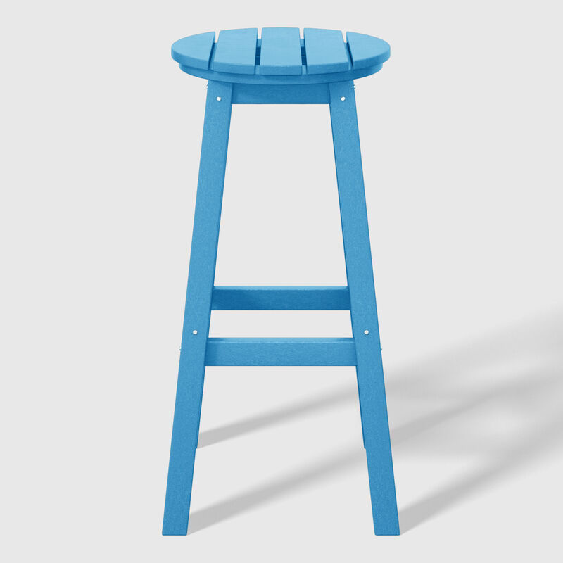 WestinTrends 29" HDPE Outdoor Patio Round Bar Stool image number 3