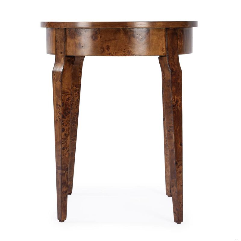 Butler Specialty Archer 1 Drawer Burl Side Table, Light Brown image number 3