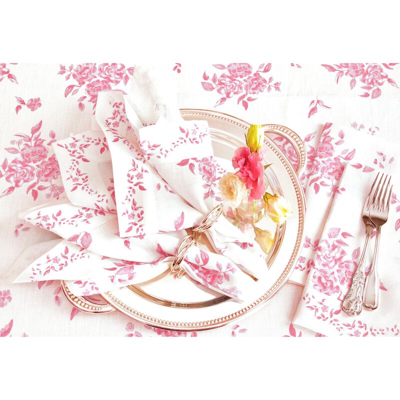 Christmas Linen Dinner Napkins 20 x 20 in Set of 4 - Jolie Fleur, Solino Home