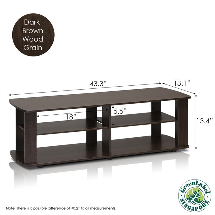 THE Entertainment Center TV Stand, Dark Brown