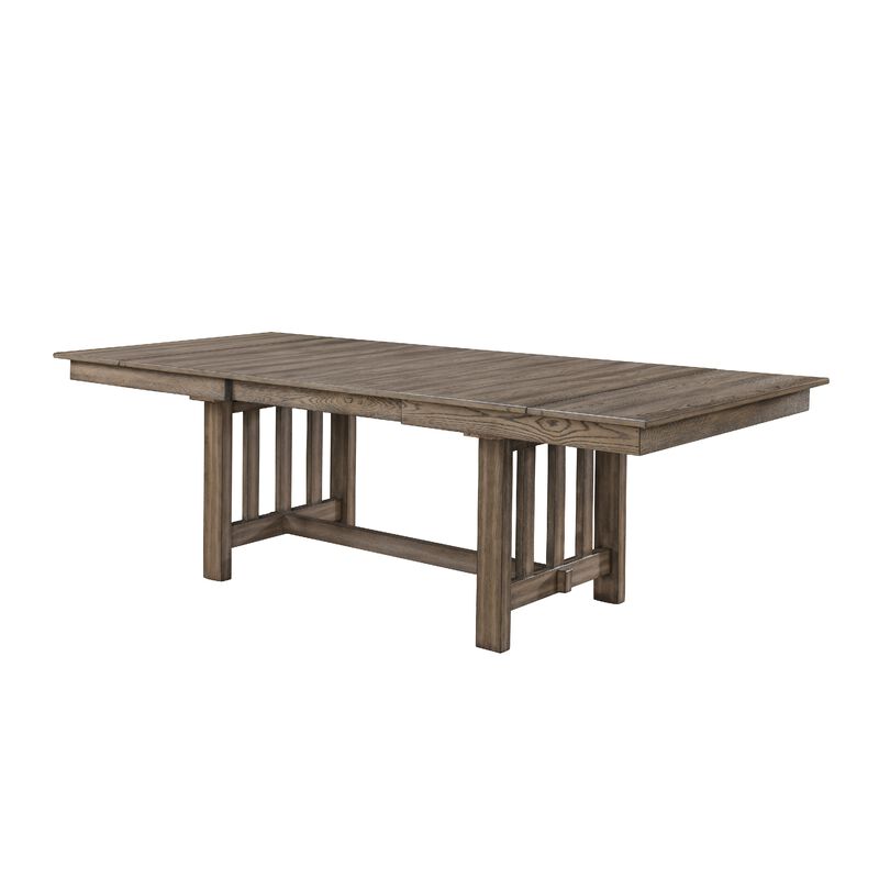 Harris Extendable Dining Table, 66-94 Inch Top, Walnut Brown Wood image number 0