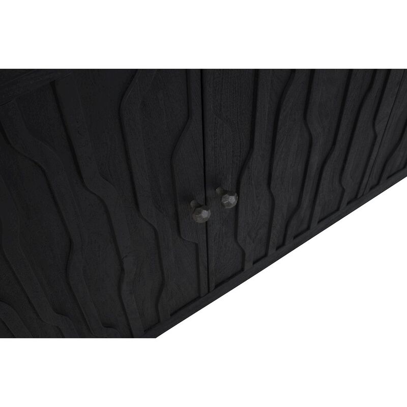 Alex Hamilton Orchard 4-Door Sideboard in Graphite Black Reclaimed Wood