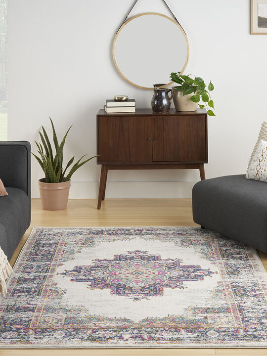 Passion PSN03 Ivory/Blue 8' x 10' Rug