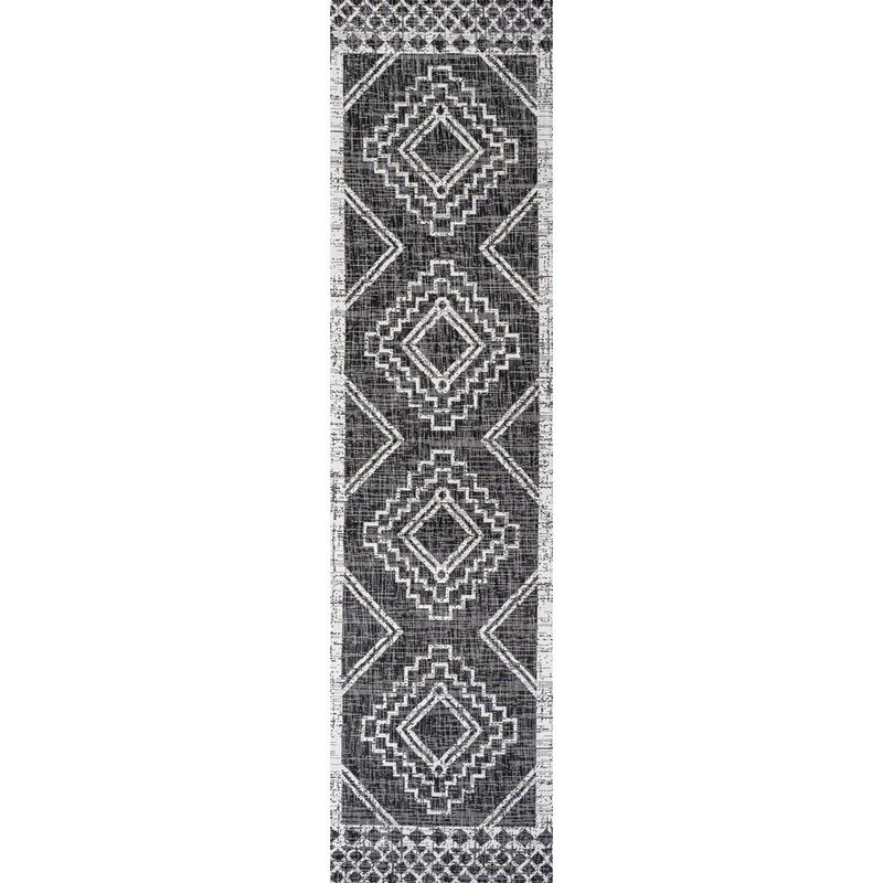 Marokko Diamond Tribal Medallion Indoor/Outdoor Area Rug