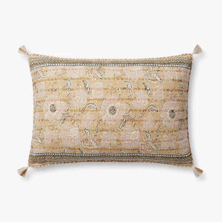 PLL0116 Wheat/Multi 16''x26'' Poly Pillow
