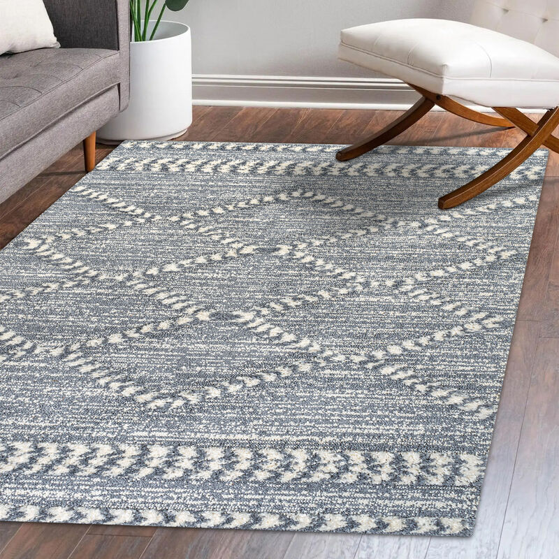 Sofie Moroccan Trellis High-Low Area Rug