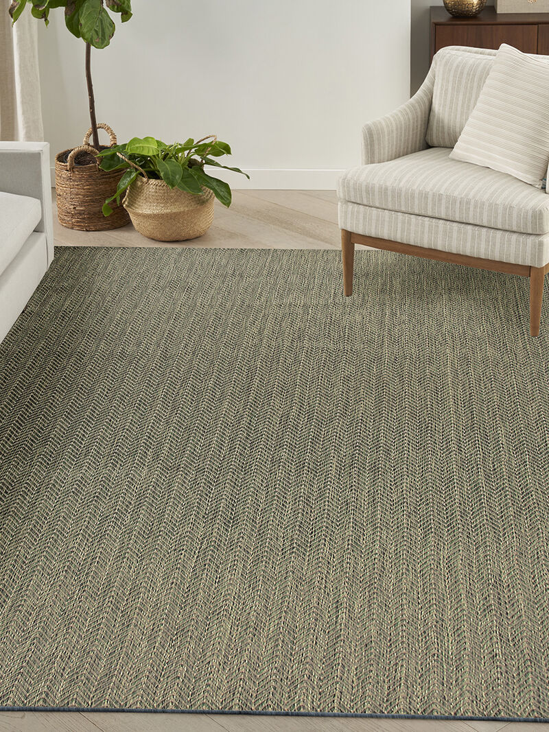 Horizon Indoor/Outdoor HOZ02 Green 10' x 14' Rug
