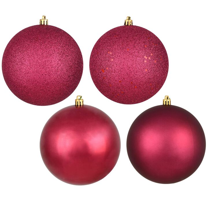 Vickerman Berry Red 4 Finish Ball Asst 4/Box -