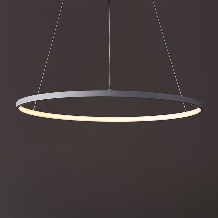 Brice Modern Contemporary Metal Round Dimmable Integrated LED Pendant