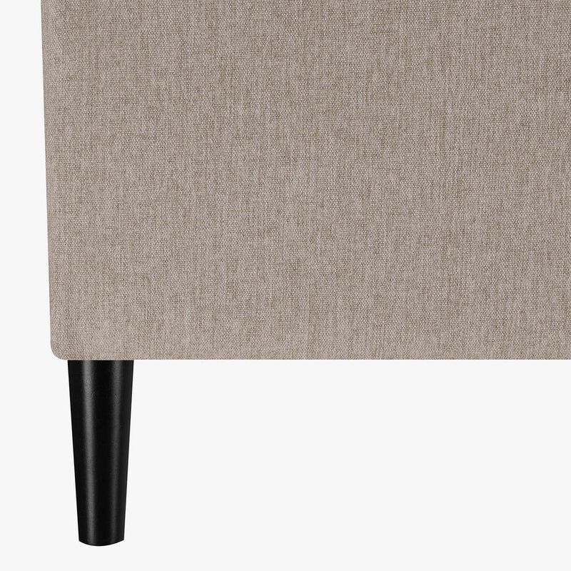 Convenience Concepts Designs4Comfort Magnolia Storage Ottoman with Reversible Trays, Soft Beige Fabric