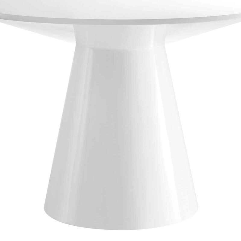Modway - Provision 47" Round Dining Table White image number 3