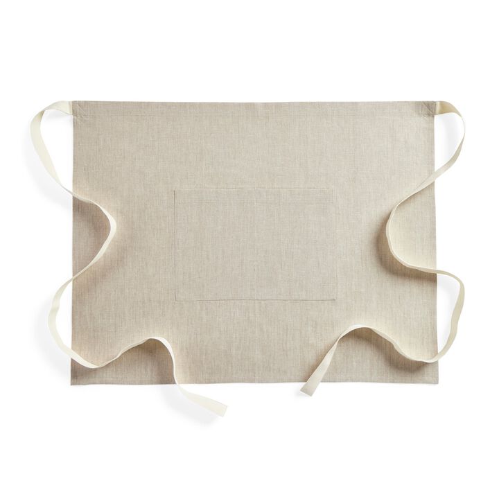 Solino Home 100% Pure Linen Bistro Apron - Kitchen Linen