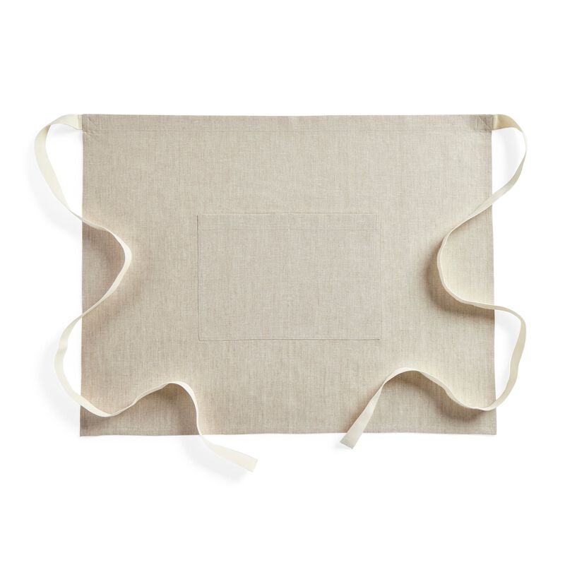 Solino Home 100% Pure Linen Bistro Apron - Kitchen Linen image number 0