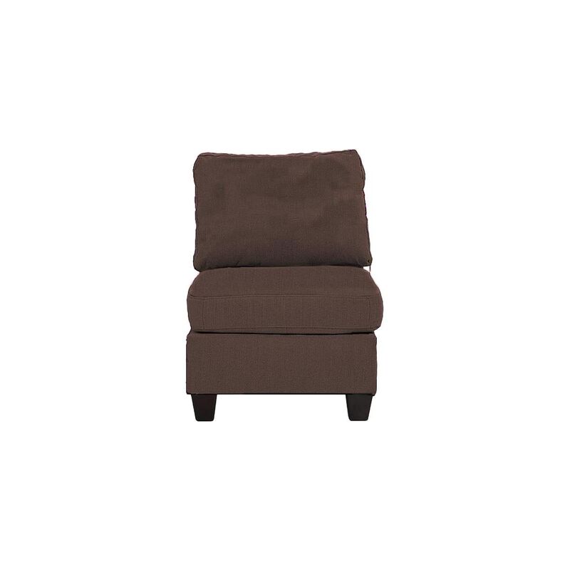 Streamdale Armless Linen-Like Coffee Chair