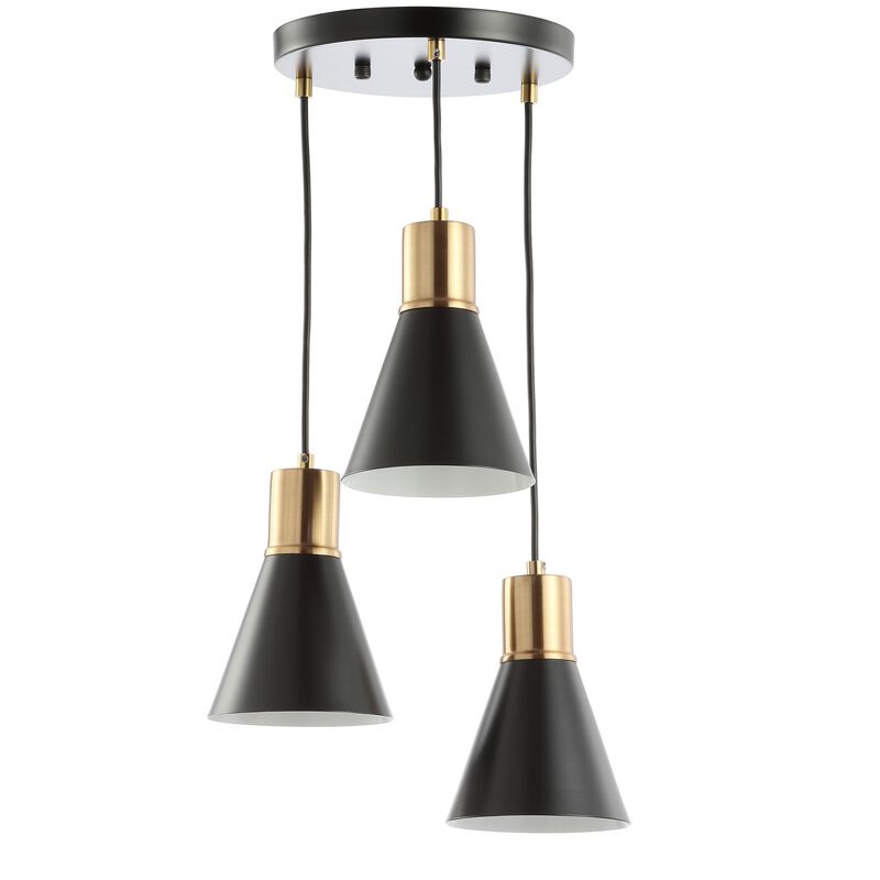 Apollo 3-Light Metal Cluster LED Pendant