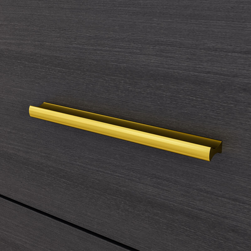 Black Storage Accent Cabinets with 3-Drawers and 2-Cabinets, Metal Legs Cupboard Floor-Standing Sideboard