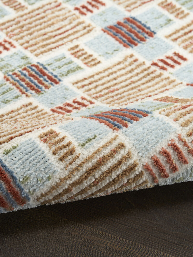 Nordic NRC14 Rust/Multicolor 4' x 6' Rug