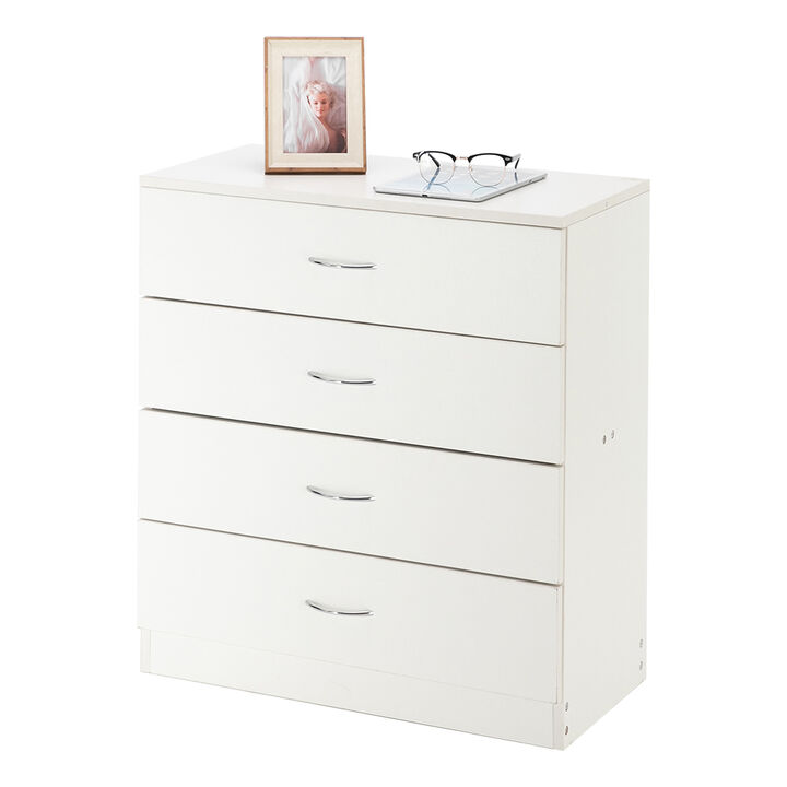 Modern 4-Drawer Dresser Simple Storage Cabinet for Bedroom or Living Room