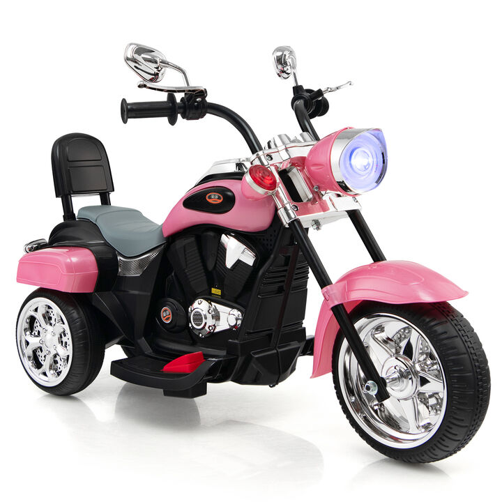 6V Toddler Electric Ride-On Bike with 3 Wheels, Horn and Front Headlight