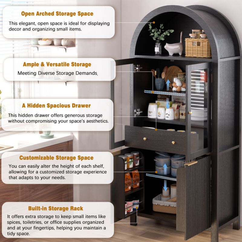 Sobkot Pantry Cabinet image number 4