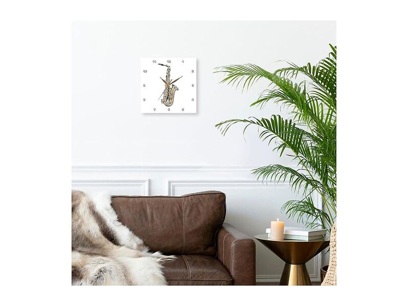 Saxophone Wall Clock 10 Inch Home Decor image number 2
