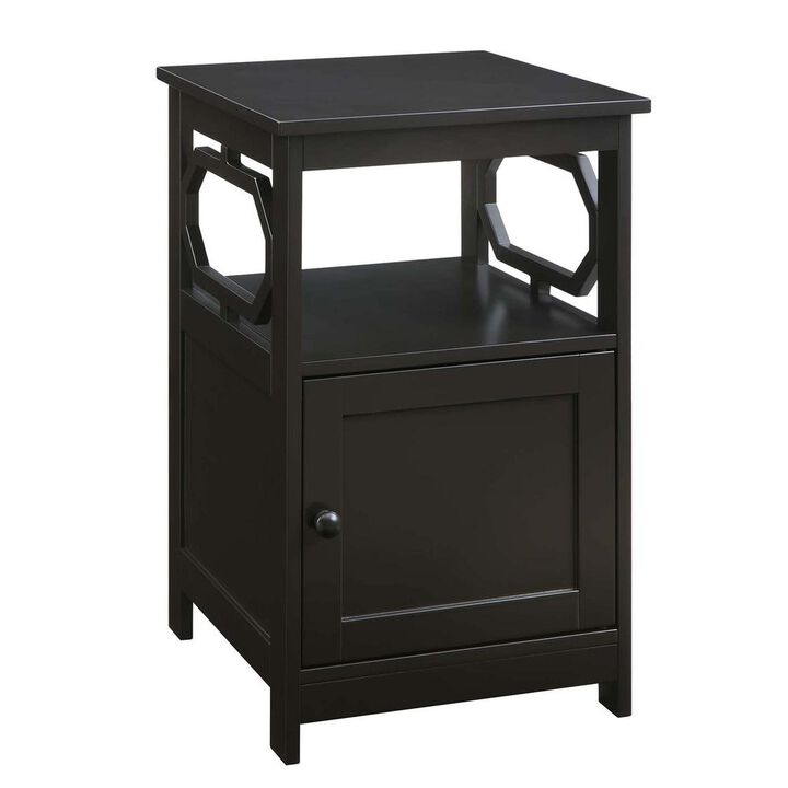 Convenience Concepts Omega End Table with Cabinet.