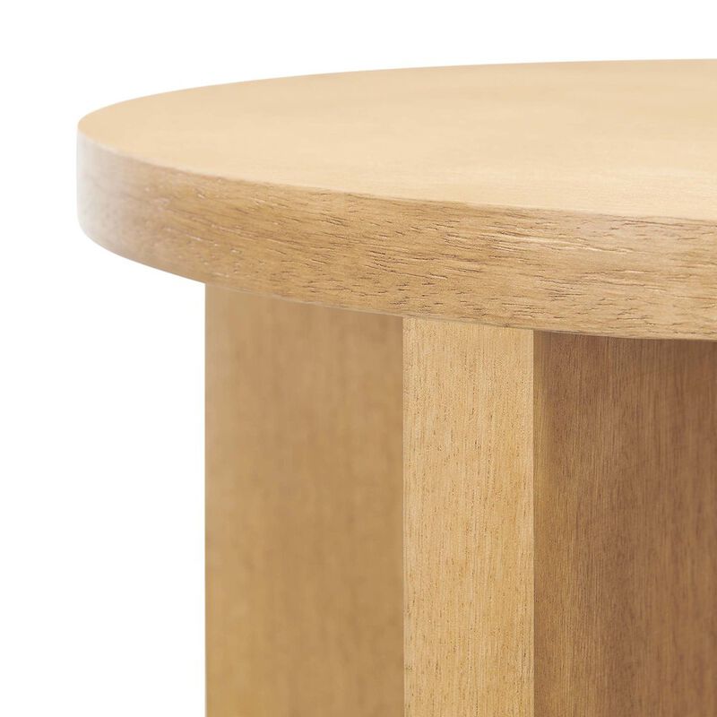 Silas Round Wood Side Table image number 5