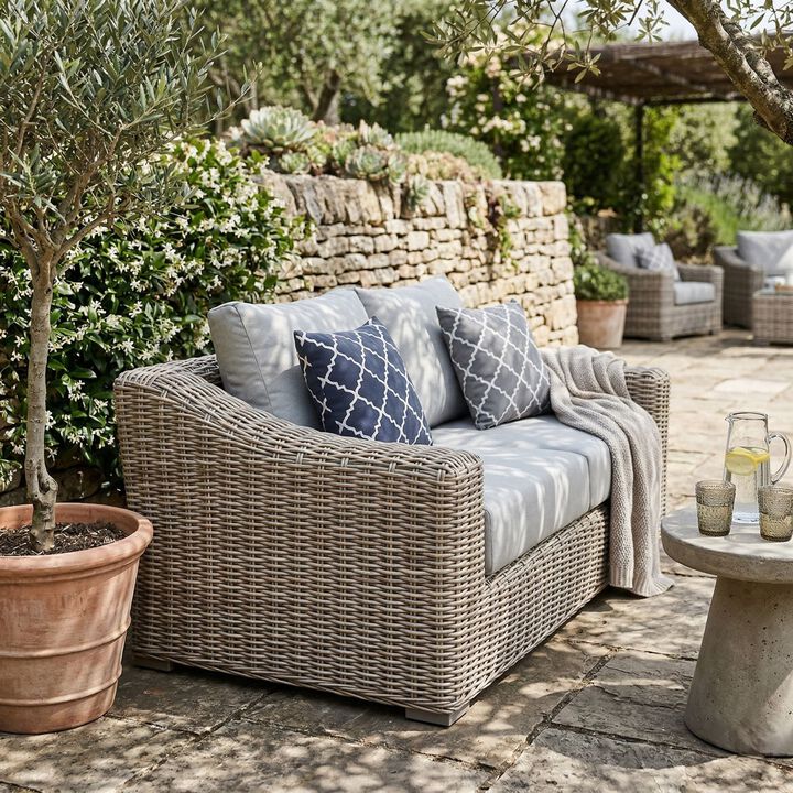 Teva Outdoor Loveseat Patio Sofa with Cushions