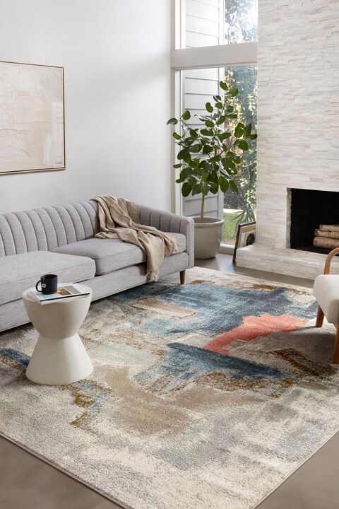 Spirit SPI05 Stone/Multi 7'10" x 10' Rug
