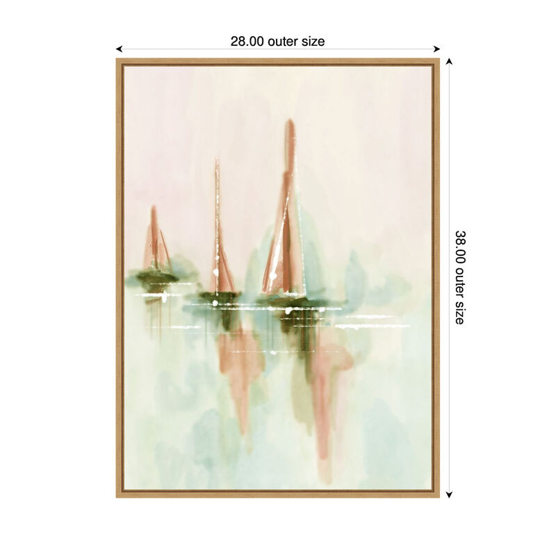 Sail into the Mist I by Melissa Wang Framed Canvas Wall Art image number 2