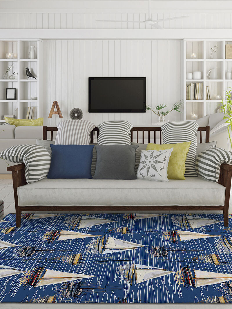 Harbor HA8 Navy 10' x 14' Rug