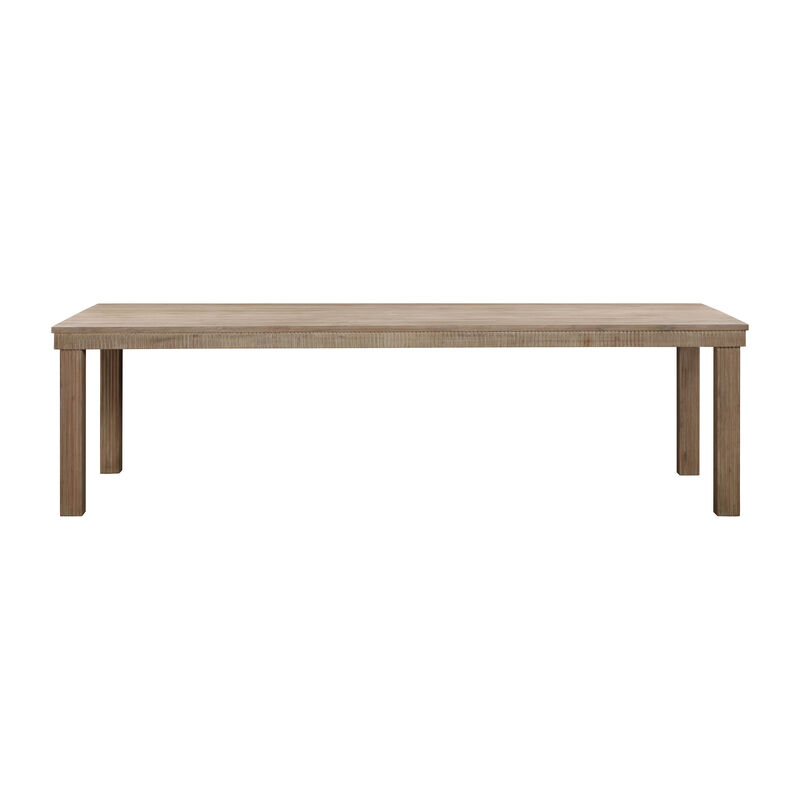 Cassie Natural Outdoor 108" Rectangular Dining Table