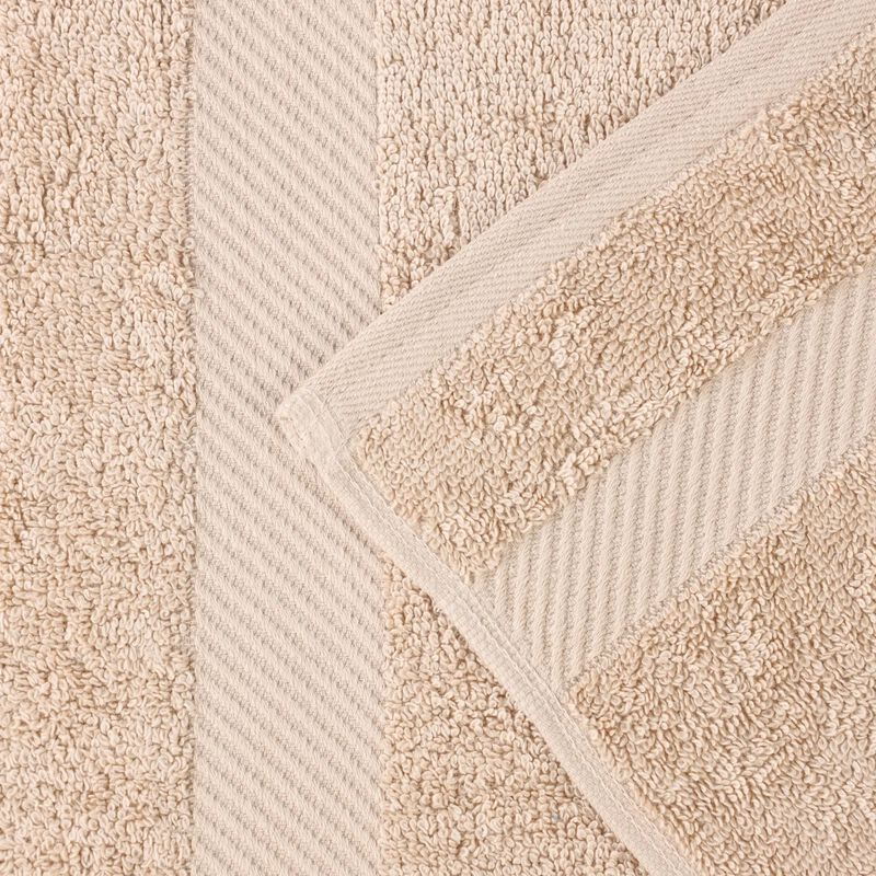 2-Piece Egyptian Cotton Bath Sheet Set &ndash; Luxury Soft & Thick Towels with Border image number 3